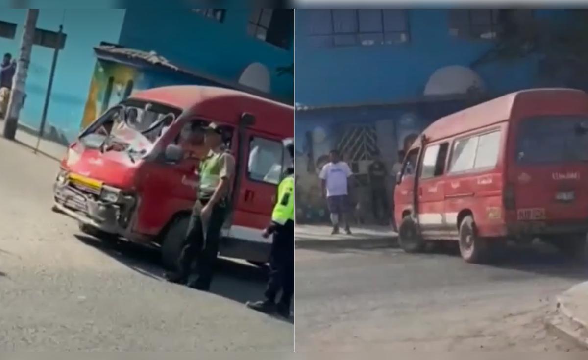 Accidente en SJM: chofer de combi pierde el control, atropella a 3 ...