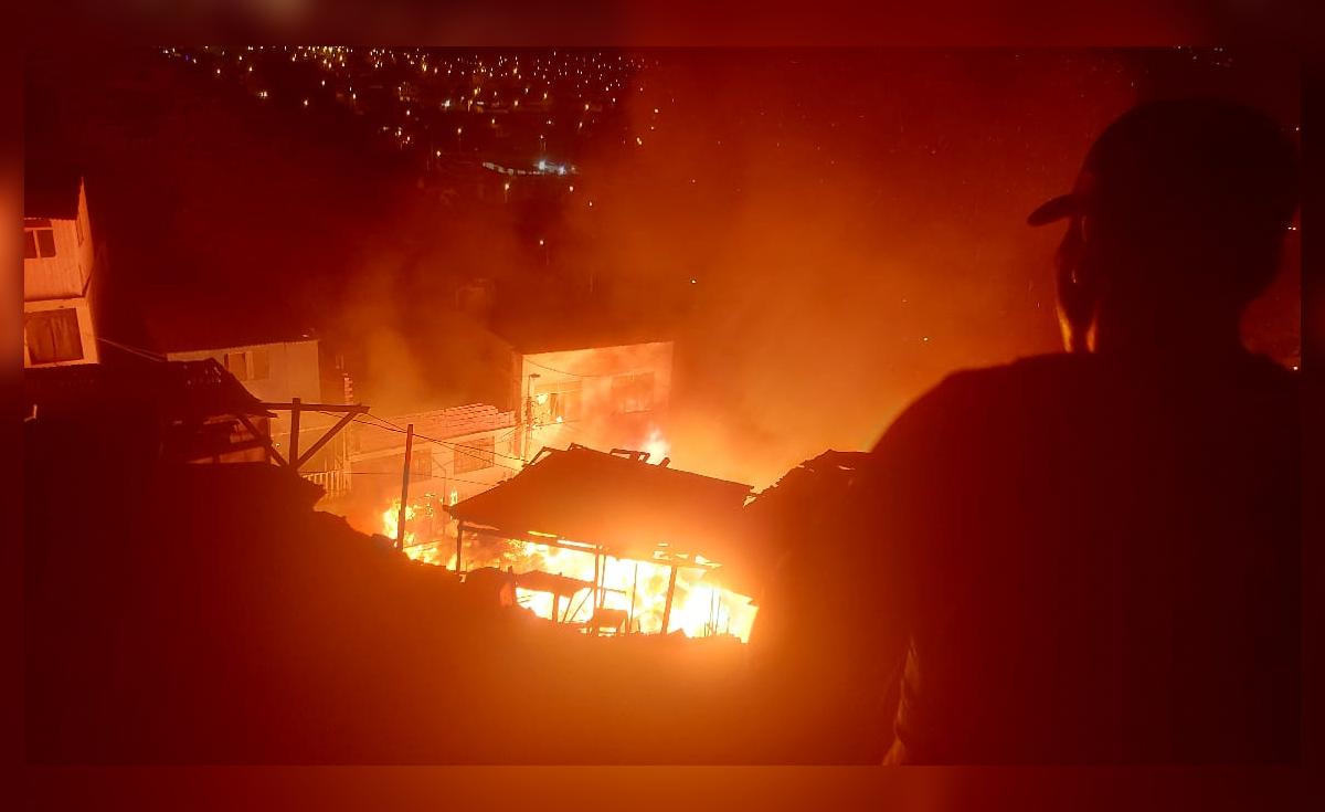 Incendio de grandes proporciones deja 6 familias sin hogar en ...