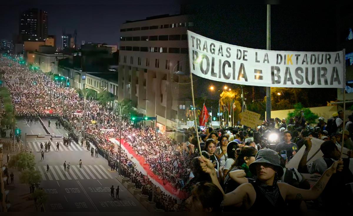 Marcha contra la delincuencia: manifestantes toman ambos carriles de av ...