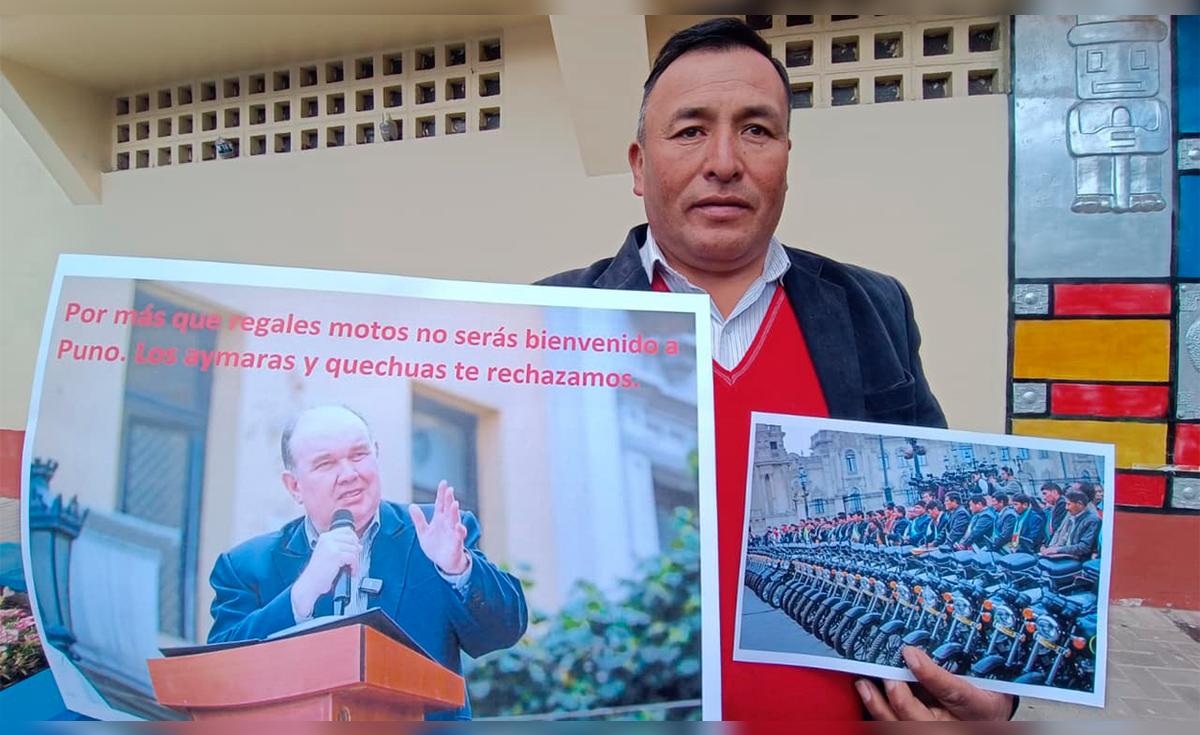 Rafael López Aliaga será echado de Puno tras regalar motos a alcaldes ...