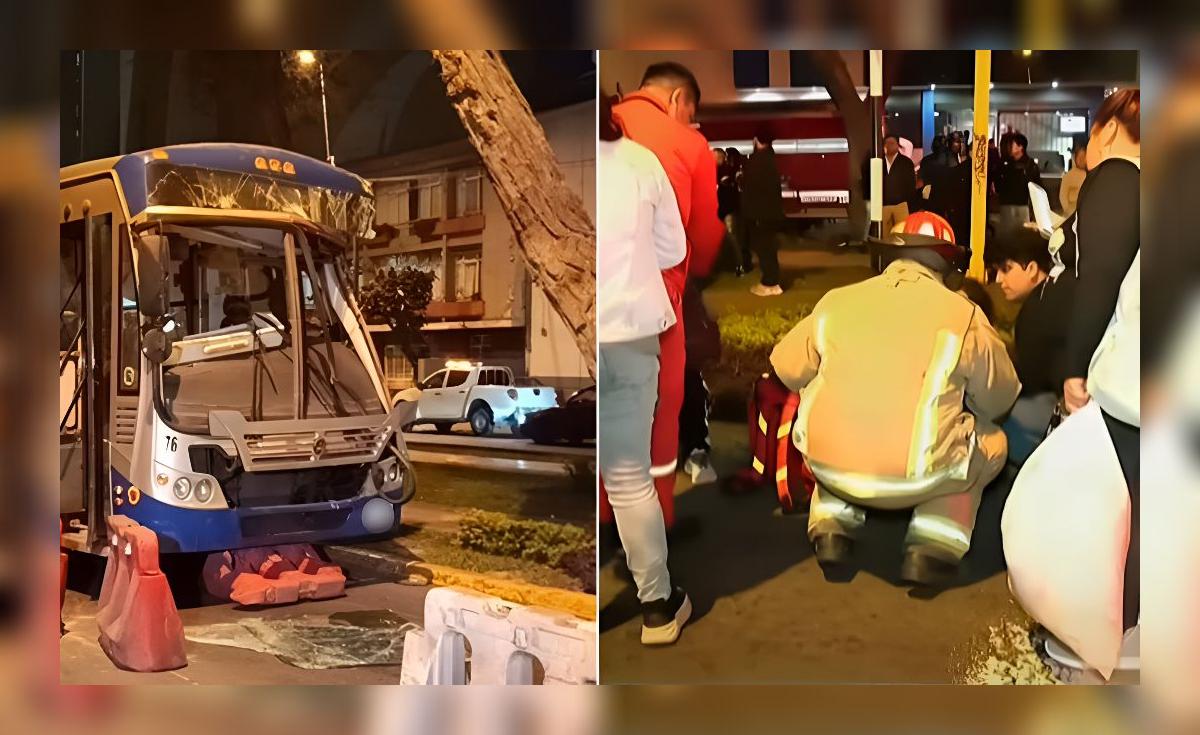 Bus del Corredor Azul impacta contra un árbol y deja seis heridos en ...