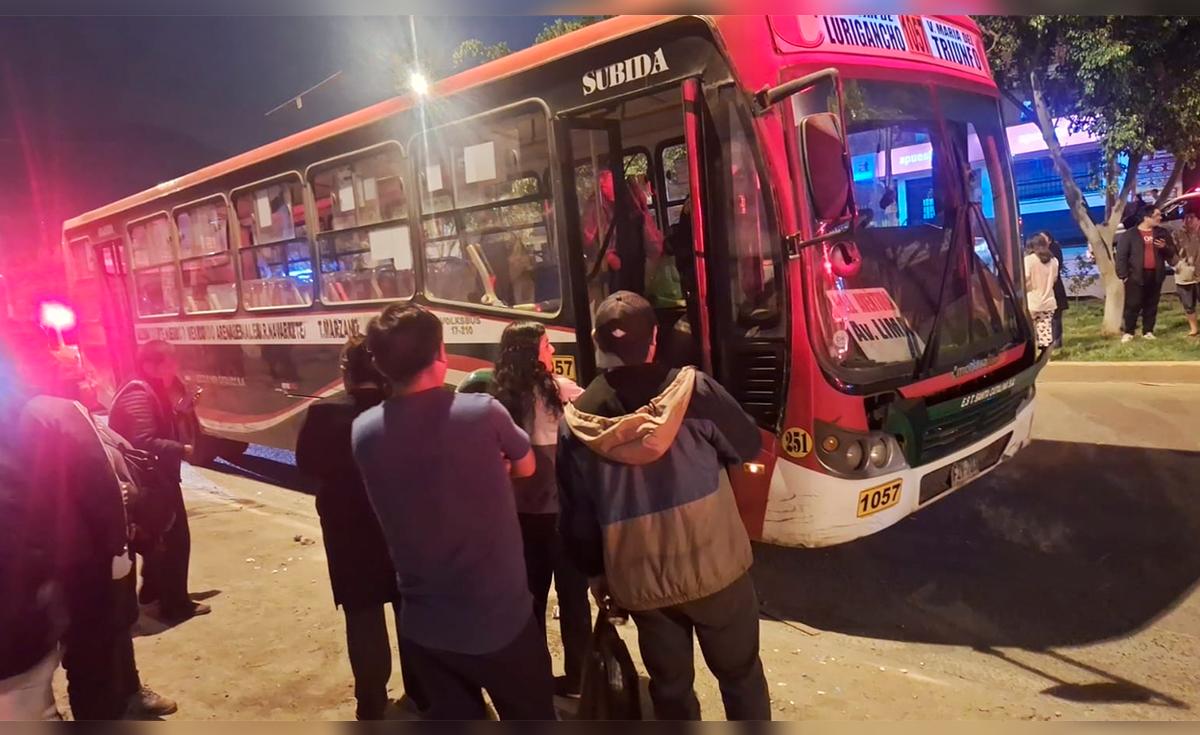 Balean bus de la empresas Santa Catalina en – El reportero andino