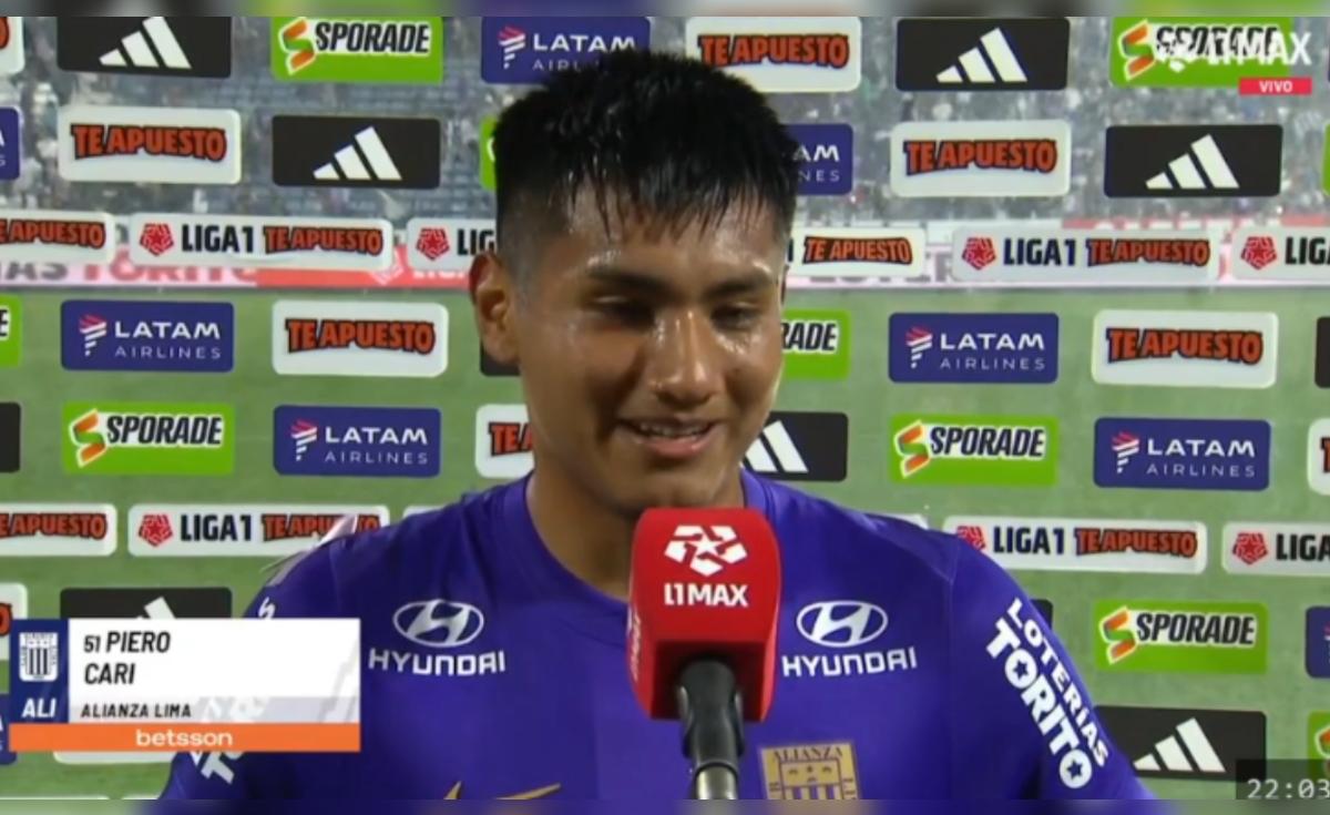 Piero Cari se emociona tras anotar su primer gol con Alianza Lima en el triunfo 3-1 ante Sport Boys: "Mi mamá está en las buenas y las malas"