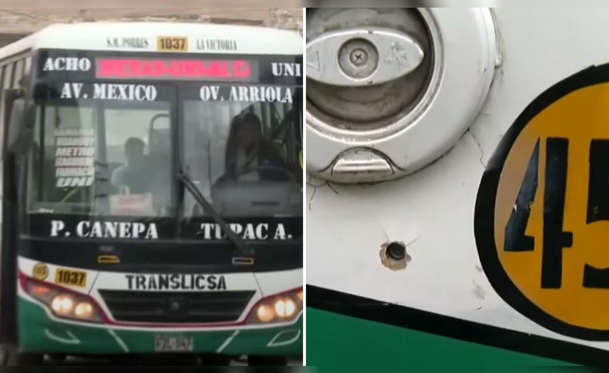 Delincuentes atacan a balazos a bus de – El reportero andino