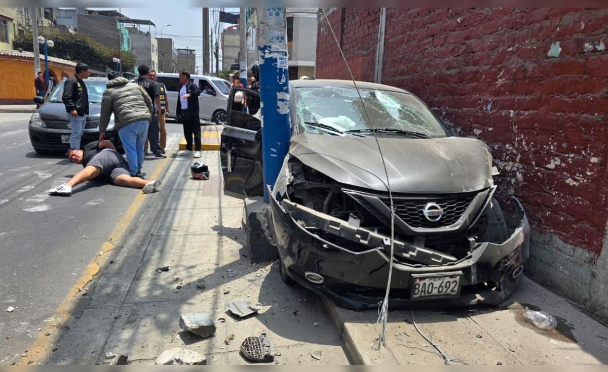 Dos policías heridos tras persecución y captura de miembros de banda roba casas Los Fierreros del Agustino en Santa Anita