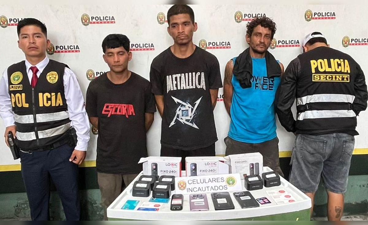 Iquitos: detienen a tres sospechosos del robo de celulares valorados en ...