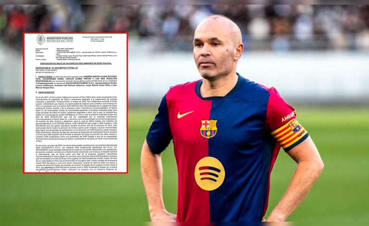 Fiscalía investiga a Andrés Iniesta, – El reportero andino