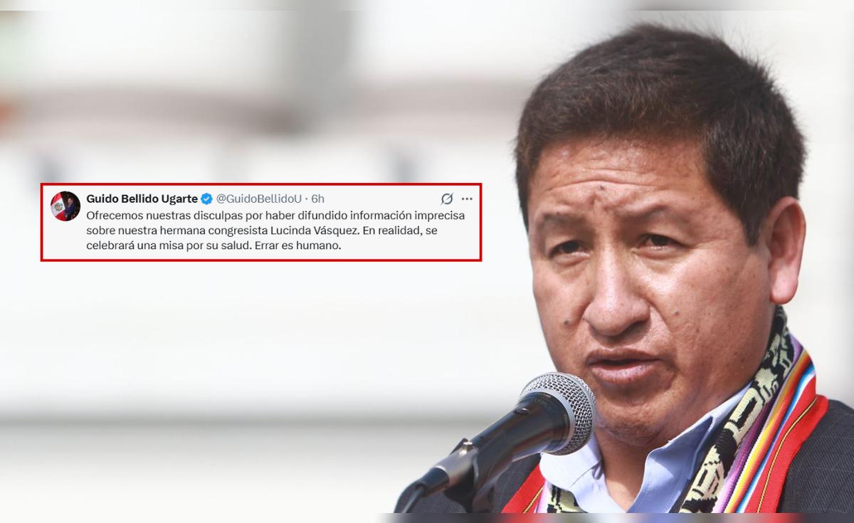Guido Bellido uso la IA para anunciar por error que la congresista ...