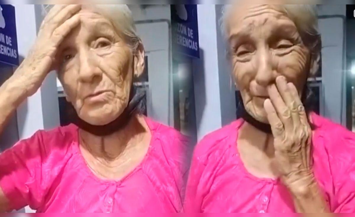 Adulta mayor llora al notar que le robaron en hospital de Chimbote el dinero que juntó para los análisis de su hija con cáncer : ¿ Por qué son malos ? | EVAT | Sociedad