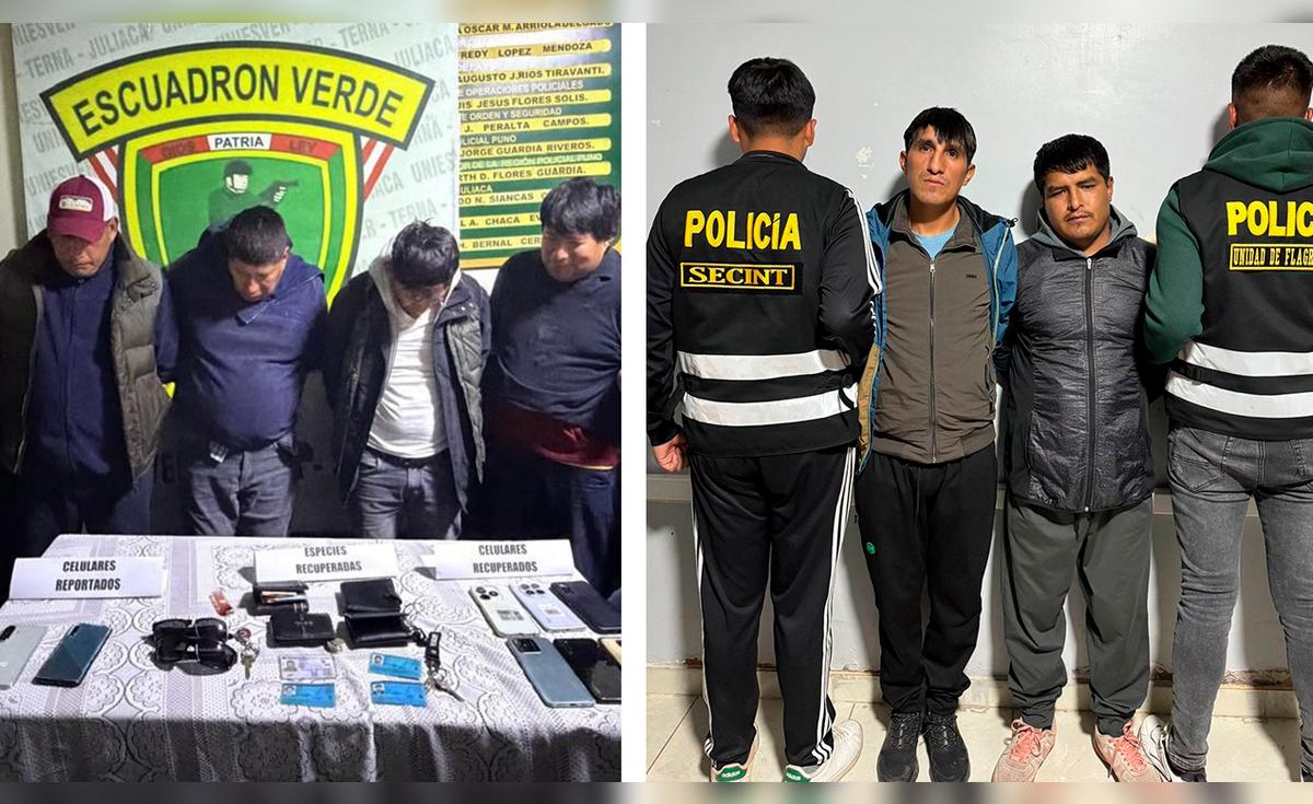 Capturan a dos bandas dedicadas al robo de celulares en Juliaca ...