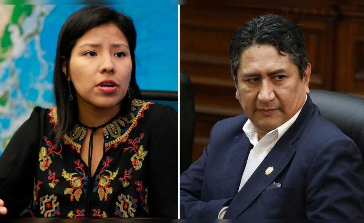 Vladimir Cerr&oacute;n llama "oportunista" a Indira Huilca y ella le responde: "Es un farsante que ha pactado con el Fujimorismo"