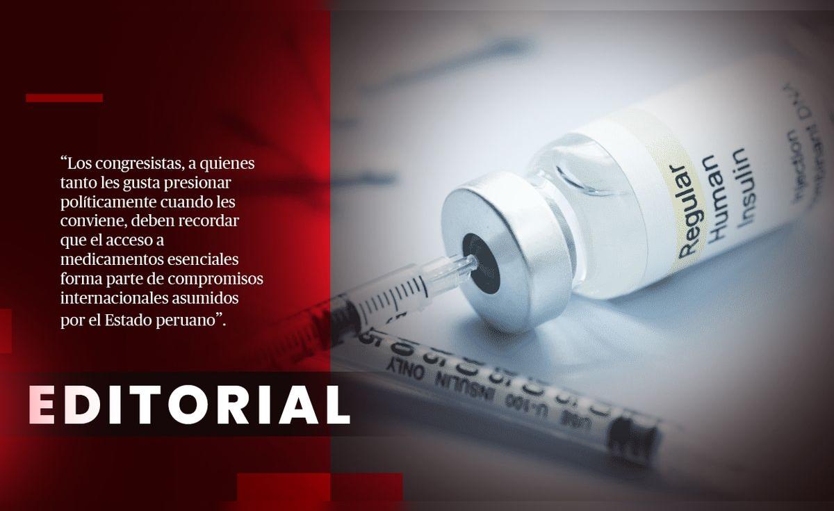 Gobierno debe reabastecer las insulinas en el pa&iacute;s