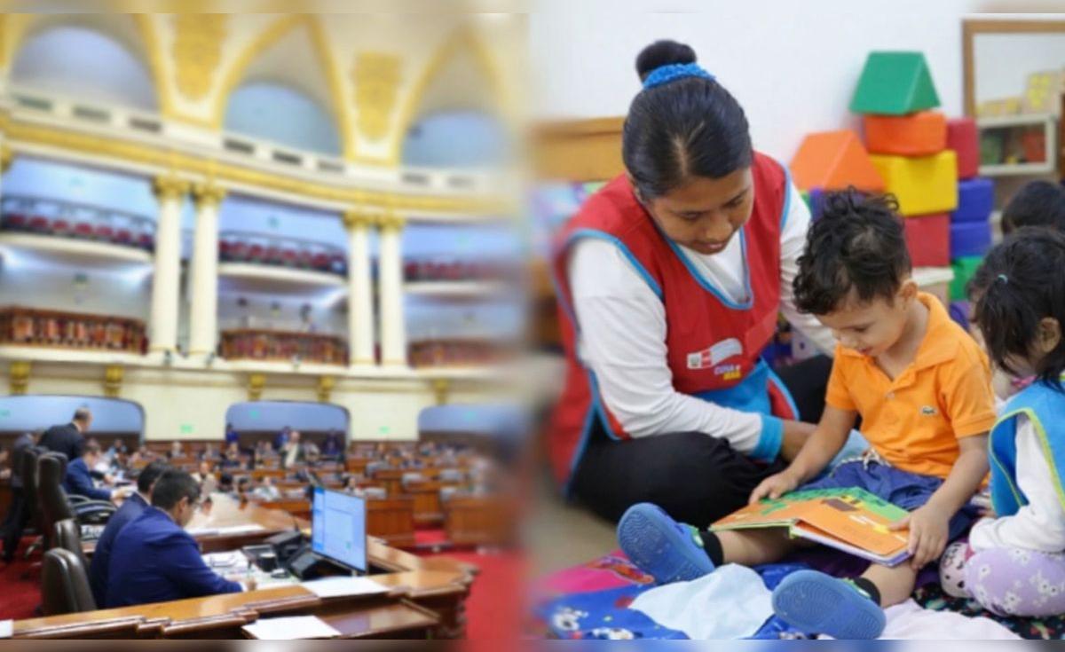 Cuna M&aacute;s: Congreso aprueba compensaci&oacute;n econ&oacute;mica de hasta S/1.130 para madres cuidadoras