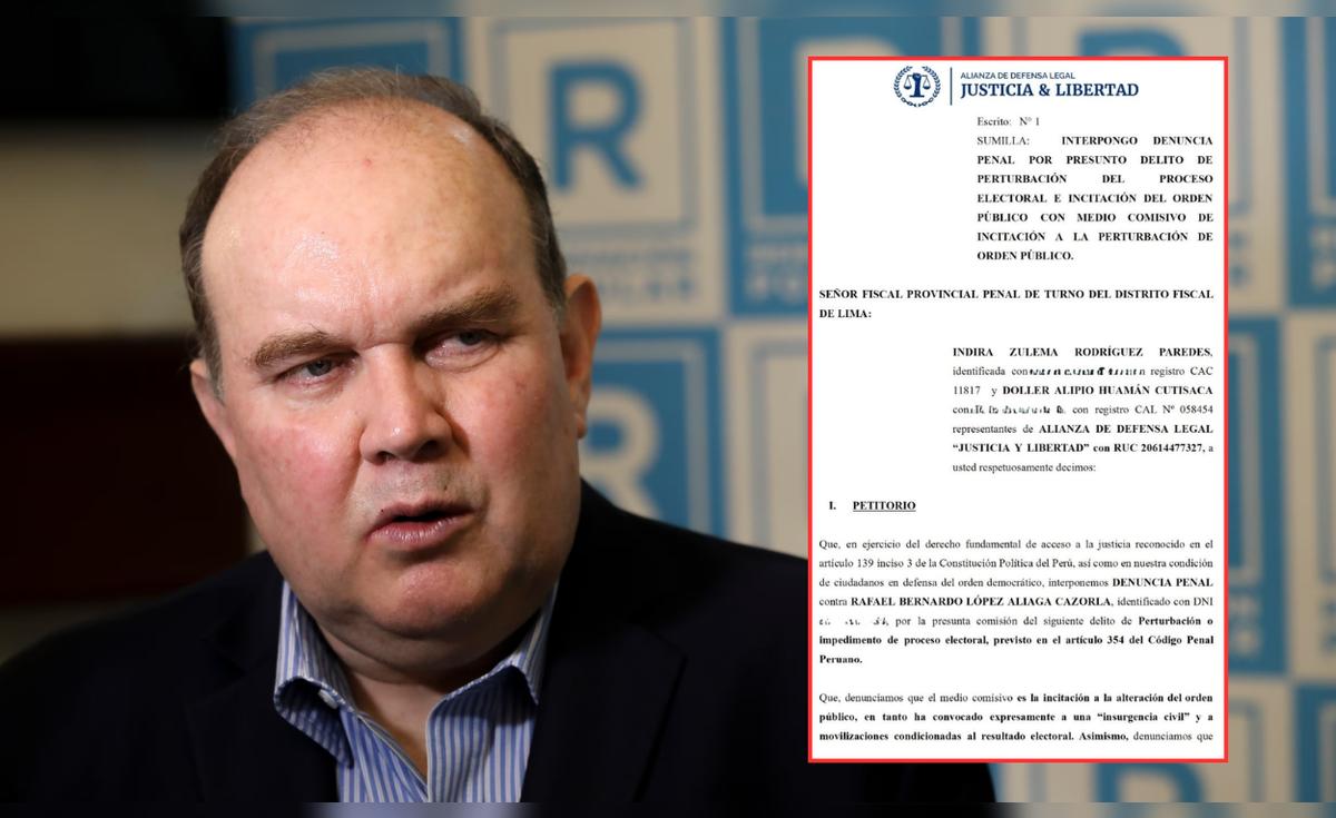 Denuncian penalmente a Rafael López Aliaga por incitar a la insurgencia ...