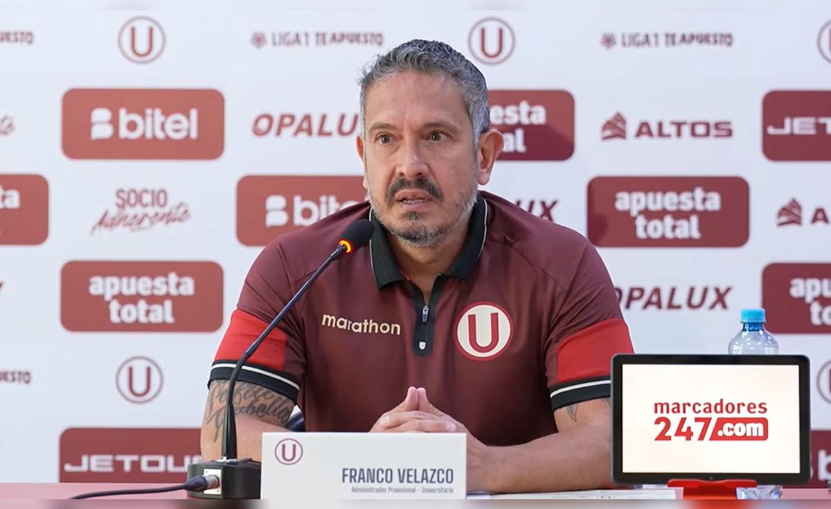 Franco Velazco aclaró cómo va la elección del nuevo DT de Universitario: 
