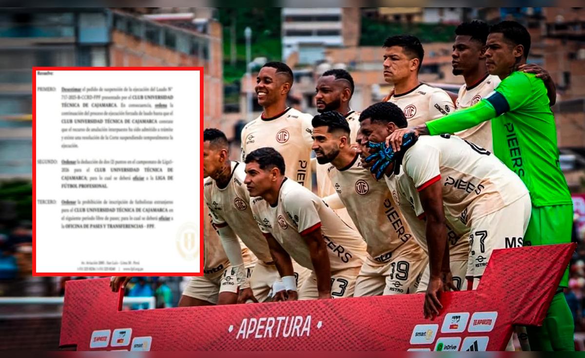 Se mueve la tabla de posiciones de la Liga 1: FPF sanciona a UTC y le resta puntos en el Torneo Apertura 2026