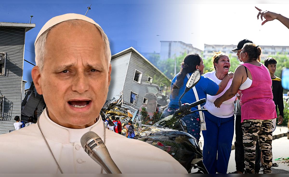 Papa León XIV envía 100.000 euros a Venezuela para ayudar a víctimas del doble terremoto que va dejando más de 180 muertos