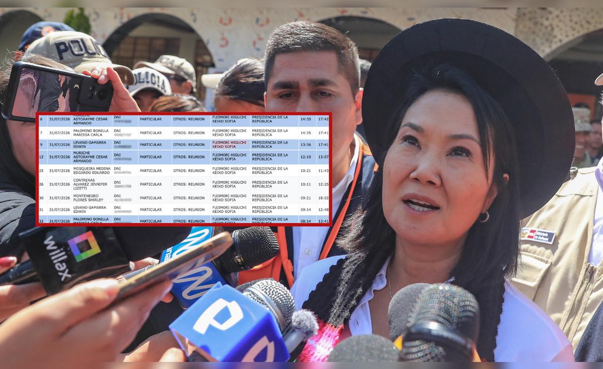 Registran citas con Keiko Fujimori en el Despacho Presidencial mientras ella estaba de viaje