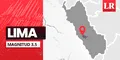 Temblor de magnitud 3.5 se sintió en Lima hoy, según IGP