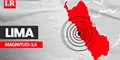 Temblor de magnitud 3,6 remeció Lima hoy, según IGP