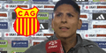 Raúl Ruidíaz y su furia contenida tras el empate ante Melgar: “Me voy con bronca”