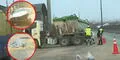 Choque múltiple en la Vía de Evitamiento genera fuerte congestión vehicular: colisión se produjo por camión que derramaba aceite