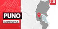 Temblor de magnitud 4.0 se sintió en Puno hoy, según IGP