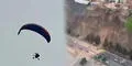 Joven realiza parapente en pleno temblor de 6,1 en Lima y graba derrumbes en la Costa Verde: "El único que no sintió el sismo"