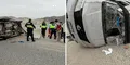 Muere joven universitario y otros 6 resultan heridos tras vuelco de miniván en Chimbote