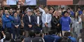 El curioso momento que vivió Norma Yarrow junto a Rafael López Aliaga durante presentación de trenes