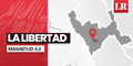 Temblor de magnitud 4,5 se sintió en La Libertad hoy, según IGP