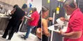 Captan a peruano completando con agua los vasos de gaseosa y en redes bromean: “Para que alcance”
