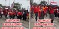 Delegación de alumnos extranjeros se hace presente en desfile escolar y son la sensación en redes: "Los queremos mucho"