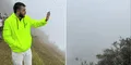 Turista colombiano se queda decepcionado por la neblina que no lo deja observar Machu Picchu: ''No veo nada''