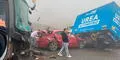 Fatal accidente en carretera Pasamayo: al menos 11 vehículos chocan en cadena y dejan 10 heridos en la vía Panamericana Norte