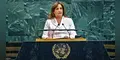 Protocolo de la ONU apaga el micrófono a Dina Boluarte durante su discurso sobre igualdad de género