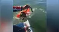 Hombre encuentra extraño ser ahogado en lago, arroja salvavidas y pasa lo inesperado [VIDEO]