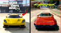 GTA V y Cyberpunk 2077 son comparados mano a mano