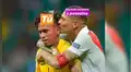 Tierno beso que le dio Paolo Guerrero a Pedro Gallese es blanco de divertidos memes en Facebook [FOTOS]