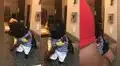 Pareja coloca vestimenta de rockstar ochentero a su perrita y quedan impresionados