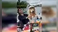 Perro celebra con sus veterinarios el final de su tratamiento de radioterapia [VIDEO] 