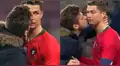Cristiano Ronaldo recibe beso de aficionado en pleno partido [VIDEO]