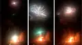 Camión repleto de fuegos artificiales se incendia y crea un sorprendente espectáculo [VIDEO]