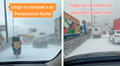 ¿Nieve en Lima? Conductores se sorprenden al ver la Panamericana Norte totalmente de blanco
