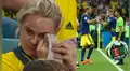 Youtube: ella lloraba en la tribuna; era porque su esposo debutaba en el Mundial 