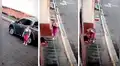 Mujer ve a perro al borde de la muerte en mitad de la calle, para su auto y lo salva [VIDEO] 