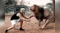Joven se reencuentra con enorme león que crió de bebé y depredador tiene efusiva reacción [VIDEO]