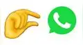 WhatsApp: el real significado del polémico emoji de la mano pellizcando a alguien [FOTOS]