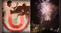 Hinchas de Universitario celebraron con fuegos artificiales el aniversario del club [VIDEO]  