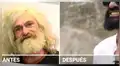 Indigente se afeita la barba y se corta el cabello luego de varios años y tiene asombrosa transformación [VIDEO]